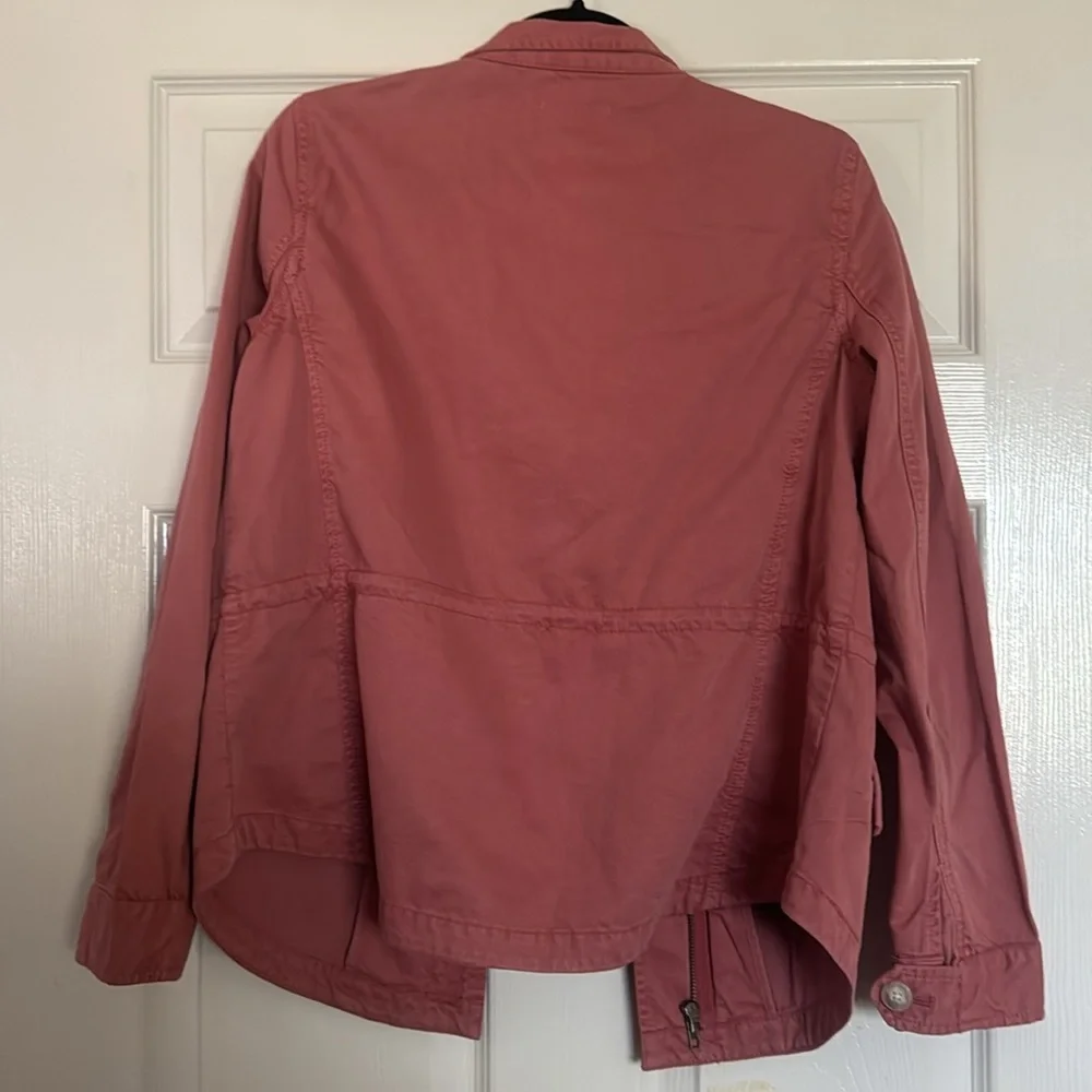 LIKE NEW Loft Pink Utility Jacket - Picture 2 of 3